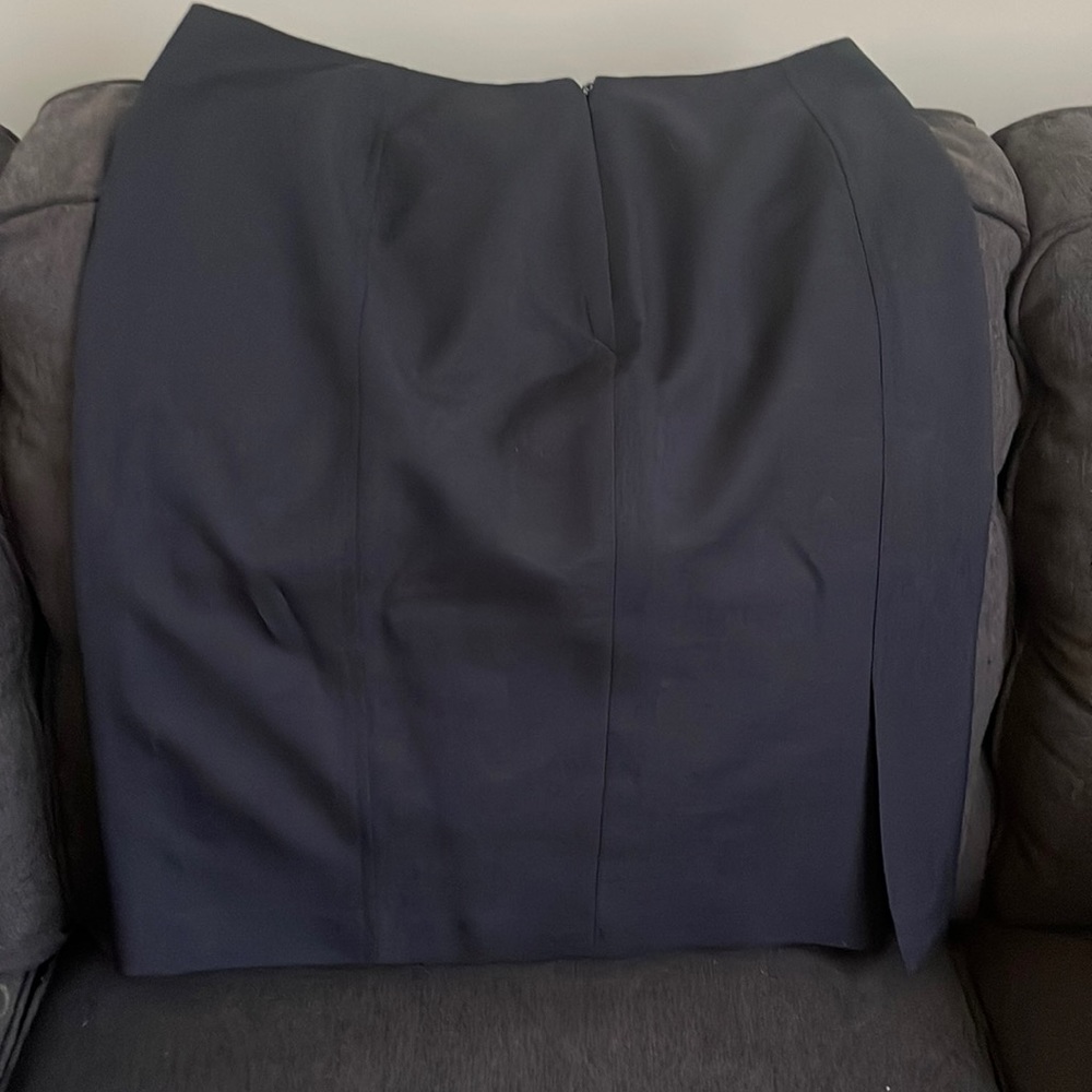 Navy suit skirt